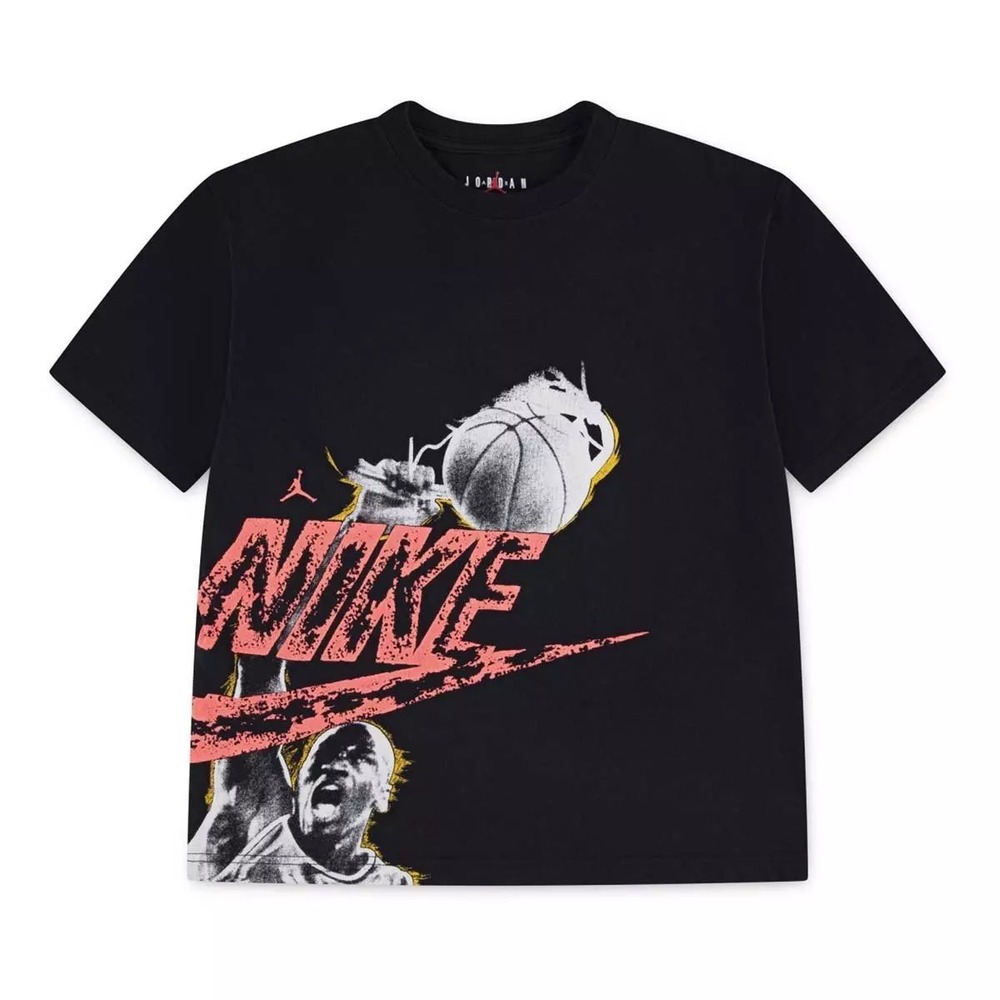 Jordan Brand Kid's Michael Jordan Reissue Graphic T-Shirt‎ Black Size L NWT